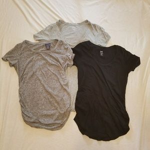 Short sleeve maternity tops